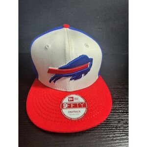 New Era Buffalo Bills NFL 9FIFTY Snapback Hat Medium Large Red White Blue